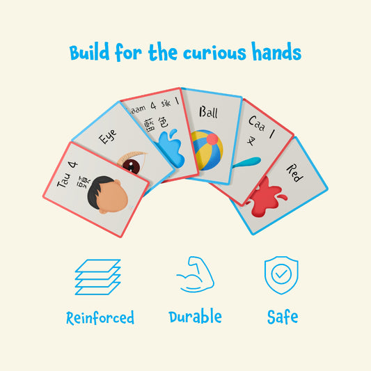 Cantonese-English Flashcards – Montessori Baby First Words